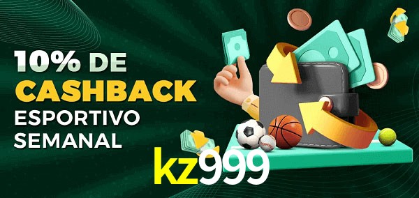 10% de bônus de cashback na kz999